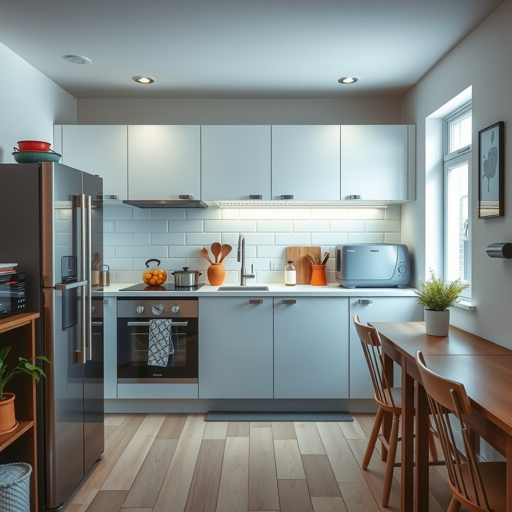 Kako urediti malu kuhinju s modernim aparatima